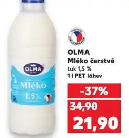 Kaufland OLMA Mléko čerstvé nabídka