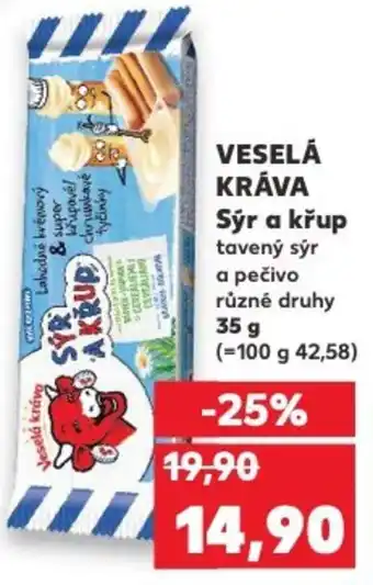 Kaufland VESELÁ KRÁVA Sýr a křup nabídka