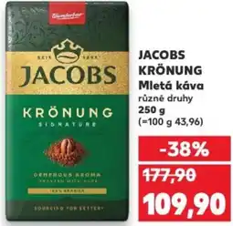 Kaufland JACOBS KRÖNUNG Mletá káva nabídka