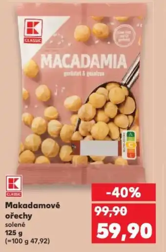 Kaufland Makadamové ořechy nabídka
