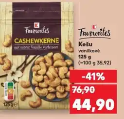 Kaufland Kešu vanilkové nabídka