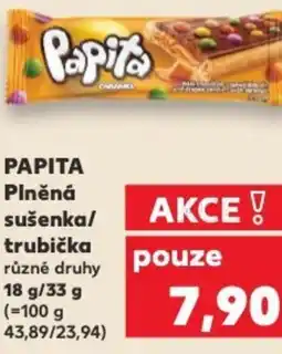 Kaufland PAPITA Plněná sušenka/ trubička nabídka