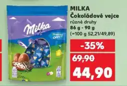 Kaufland MILKA Čokoládové vejce nabídka