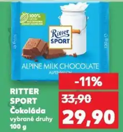 Kaufland RITTER SPORT Čokoláda nabídka
