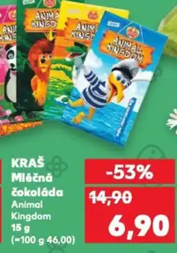 Kaufland KRAŠ Mléčná čokoláda Animal Kingdom nabídka