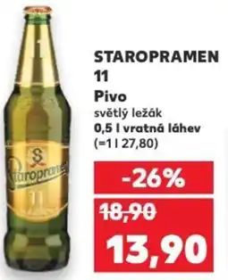 Kaufland STAROPRAMEN 11 Pivo nabídka