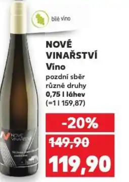 Kaufland NOVÉ VINAŘSTVÍ Vino nabídka