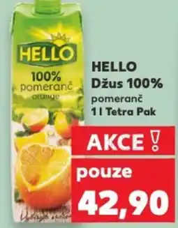 Kaufland HELLO Džus 100% nabídka