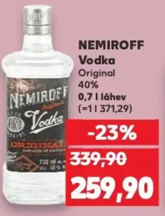 Kaufland NEMIROFF Vodka Original 40% nabídka