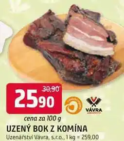 Trefa UZENÝ BOK Z KOMÍNA nabídka