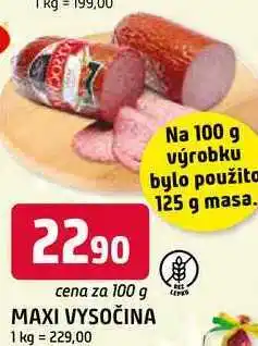 Trefa MAXI VYSOČINA nabídka