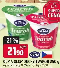 Trefa OLMA OLOMOUCKÝ TVAROH 250 g vybrané druhy nabídka