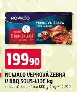 Trefa NOWACO VEPŘOVÁ ŽEBRA V BBQ SOUS-VIDE nabídka