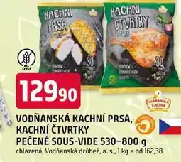 Trefa VODŇANSKÁ KACHNÍ PRSA, KACHNÍ ČTVRTKY PEČENÉ SOUS-VIDE nabídka