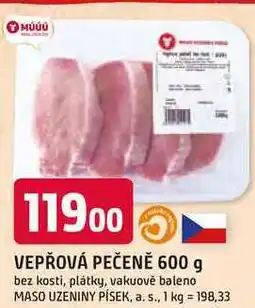 Trefa VEPŘOVÁ PEČENĚ 600 g bez kosti, plátky nabídka