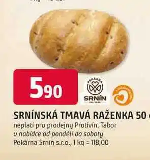 SRNÍNSKÁ TMAVÁ RAŽENKA