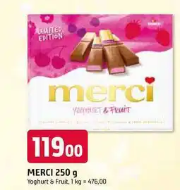 Trefa MERCI 250 g Yoghurt & Fruit nabídka