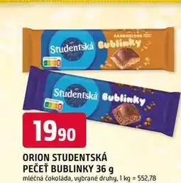 Trefa ORION STUDENTSKÁ PEČEŤ BUBLINKY nabídka