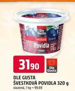 Trefa DLE GUSTA ŠVESTKOVÁ POVIDLA 320 g slazená nabídka