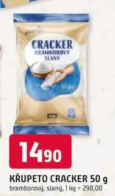 Trefa KŘUPETO CRACKER 50 g bramborový, slaný nabídka