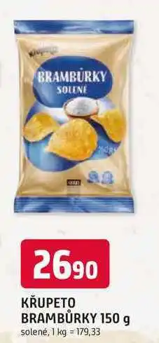 Trefa KŘUPETO BRAMBŮRKY 150 g solené nabídka