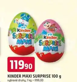Trefa KINDER MAXI SURPRISE nabídka