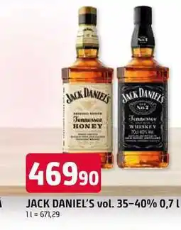 Trefa Jack Daniel's Tennessee Honey nabídka