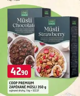 Trefa COOP PREMIUM ZAPÉKANÉ MÜSLI nabídka