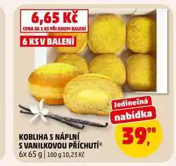 Penny Market KOBLIHA S NÁPLNÍ S VANILKOVOU PŘÍCHUTÍ nabídka