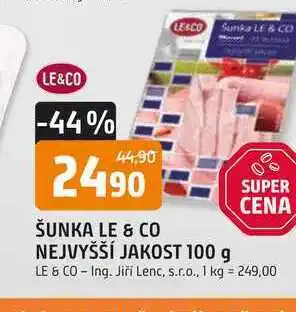 Trefa LE & CO ŠUNKA NEJVYŠŠÍ JAKOSTI nabídka