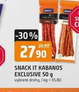 Trefa SNACK IT KABANOS EXCLUSIVE nabídka