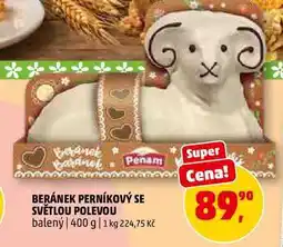 Penny Market BERÁNEK PERNÍKOVÝ SE SVĚTLOU POLEVOU nabídka