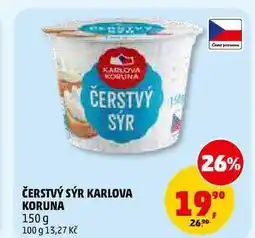 Penny Market ČERSTVÝ SÝR KARLOVA KORUNA nabídka