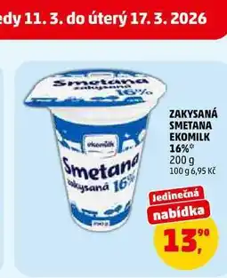 Penny Market ZAKYSANÁ SMETANA EKOMILK 16% nabídka