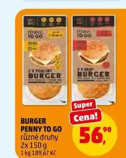 Penny Market BURGER PENNY TO GO nabídka