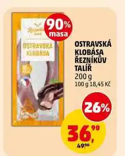 Penny Market OSTRAVSKÁ KLOBÁSA ŘEZNÍKŮV TALÍŘ nabídka