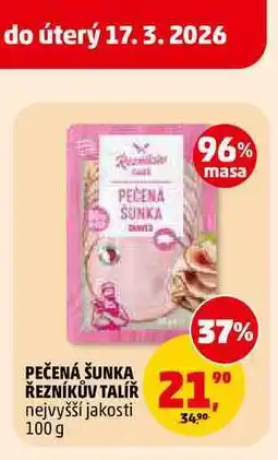 Penny Market PEČENÁ ŠUNKA ŘEZNÍKŮV TALÍŘ nabídka