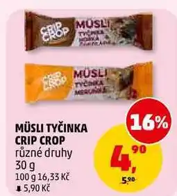 Penny Market MÜSLI TYČINKA CRIP CROP nabídka