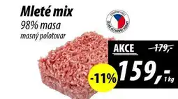 ZEMAN PODLE Mleté mix 98% masa masný polotovar nabídka