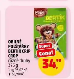 Penny Market OBILNÉ POLŠTÁŘKY BERTÍK CRIP CROP nabídka