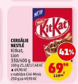 Penny Market CEREÁLIE NESTLÉ Kitkat nabídka