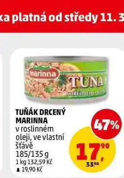 Penny Market TUŇÁK DRCENÝ MARINNA nabídka