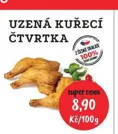 RABBIT řeznictví UZENÁ KUŘECÍ ČTVRTKA nabídka