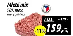 ZEMAN Mleté mix 98% masa masný polotovar nabídka
