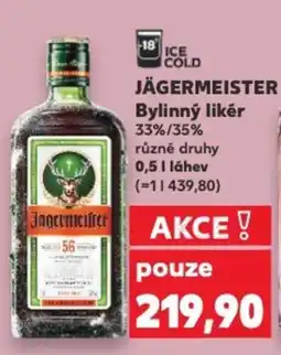 Kaufland JÄGERMEISTER Bylinný likér 33%/35% nabídka