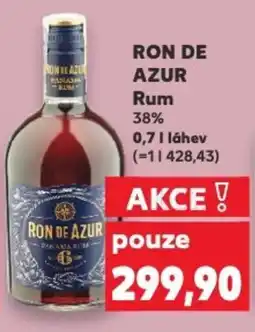 Kaufland RON DE AZUR Rum 38% nabídka