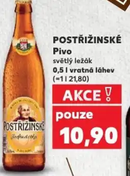 Kaufland POSTŘIŽINSKÉ Pivo nabídka