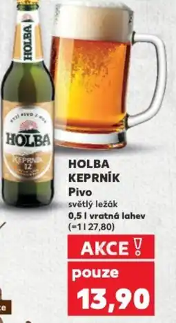Kaufland HOLBA KEPRNÍK Pivo nabídka