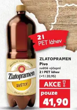 Kaufland ZLATOPRAMEN Pivo nabídka