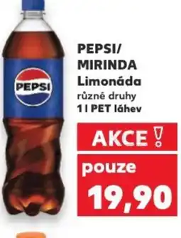 Kaufland PEPSI/ MIRINDA Limonáda nabídka